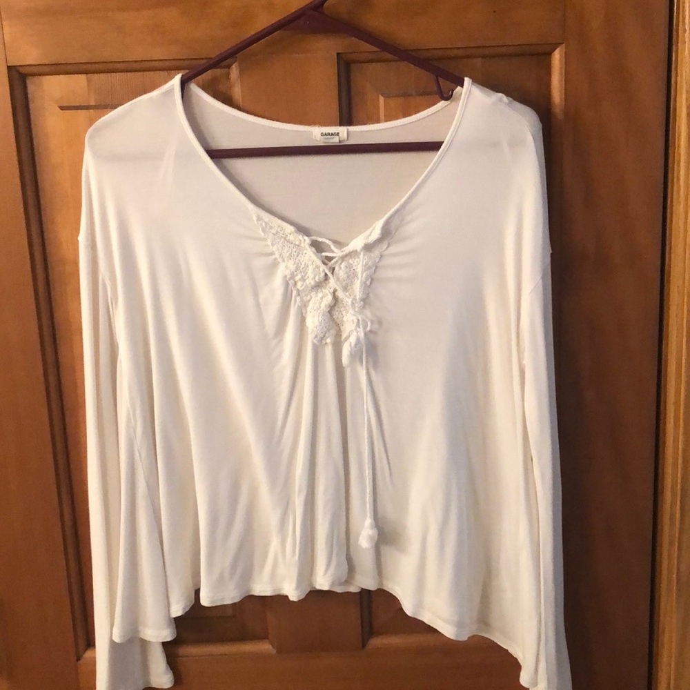 White tie shirt from Garage